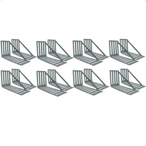 Kit 16 Suporte para Cabeceira Cama Box Par de Framer 400x80 Aço Galvanizado - Arkell