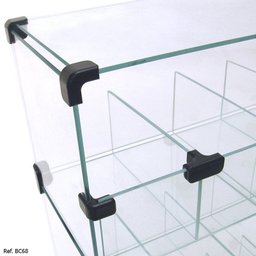 Baleiro Expositor Modulado em Vidro - 0,60 X 0,80 X 0,20 - 4