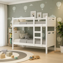 Ver imagem 4 de Beliche Modelo Jaspe Cabeceiras 100% Mdf Estrado Madeira:branco