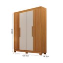 Ver imagem 2 de Guarda Roupa Solteiro Ripado 100% MDF Aspen - Arbo Design
