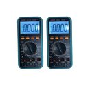 Ver imagem 1 de Kit 2 Multímetro Digital True Rms Frequência Cat Iv Capacitância 600v Tensão Corrente Md-810 Portáti