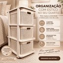 Ver imagem 2 de Gaveteiro Organizador 3 Gavetas 15 L Cada Rischiotto Rattan