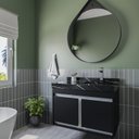 Ver imagem 1 de Gabinete/toucador para Banheiro Paula 80cm com Cuba Esculpida em Porcelanato