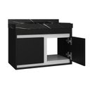 Ver imagem 2 de Gabinete/toucador para Banheiro Paula 80cm com Cuba Esculpida em Porcelanato