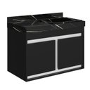 Ver imagem 3 de Gabinete/toucador para Banheiro Paula 80cm com Cuba Esculpida em Porcelanato