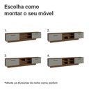 Ver imagem 6 de Rack Suspenso para Tv até 80 Polegadas 218 Cm 2 Portas Rustic/cinza Agata Madesa