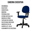Ver imagem 4 de Cadeira Executiva Giratória Escritório Ergonômica com Braço