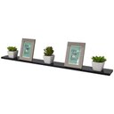 Ver imagem 2 de Kit 8 Prateleiras 100 X 10cm Preta Suporte Invisível