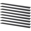 Ver imagem 1 de Kit 8 Prateleiras 100 X 10cm Preta Suporte Invisível