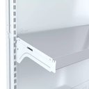 Ver imagem 5 de Gondola Parede 170 Fit Ate 4 Metros Branco 20 Bandeja Pe Vermelho