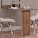 Ver imagem 6 de Mesa Dobrável Retrátil de Parede 100x64 Marrom/Noronha