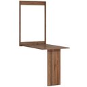Ver imagem 3 de Mesa Dobrável Retrátil de Parede 100x64 Marrom/Noronha