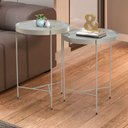 Ver imagem 2 de Kit Mesa Lateral Italia - Off White/off White Champagne