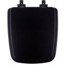 Ver imagem 1 de Tampa de Vaso Laqueado Com Amortecedor Boss Onix (Preto Fosco) para Bacia Incepa com Ferragem Preta