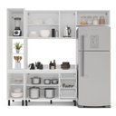 Ver imagem 6 de Armário de Cozinha Modulada Completa 4 Peças 240cm com Tampo 100% Mdf Amara Politorno Móveis