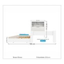 Ver imagem 3 de Cama Solteiro Invicta Bicama c/ Nicho Bau e Cama Auxiliar - Santos Andirá - Branco