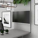Ver imagem 1 de Painel de Tv Sala de Reunião 90cm X 135cm C/ Passa Cabos F5 Cor:cinza