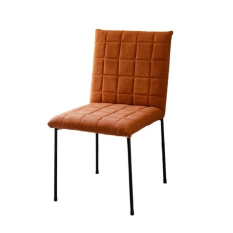 Cadeira Thalita Base Pintura Epóxi para Cozinha ou Sala de Jantar - Tecido Boucle Terracota