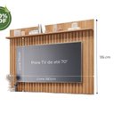 Ver imagem 3 de Painel Ripado para TV até 70 Polegadas 100% MDF 180CMX135CM Trend Espresso Moveis Marrom