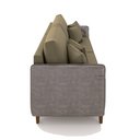 Ver imagem 6 de Sofá Montecarlo 3 Lugares 232cm Veludo/pu Castor/cinza
