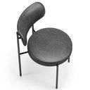 Ver mais imagens de Kit 08 Cadeiras Estofadas para Sala de Jantar Louise L02 Couríssimo Preto - Lyam Decor