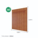 Ver imagem 3 de Painel Ripado para TV até 70 Polegadas 100% MDF 185CMX220CM Maragogi Laranja