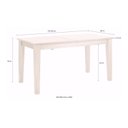 Ver imagem 3 de Mesa de Madeira Maciça Marrom Extensível para Jantar 150/195 X 80 X 76,6 Cm | Coleção América