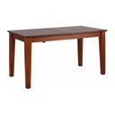 Ver imagem 1 de Mesa de Madeira Maciça Marrom Extensível para Jantar 150/195 X 80 X 76,6 Cm | Coleção América