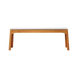 Banco 2 Lugares Áustria Madeira Maciça Assento Mdf Laqueado - 3