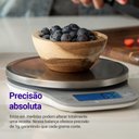 Ver imagem 2 de Balança Digital de Cozinha com Ampla Plataforma de Pesagem e Capacidade até 5000g Indefinida