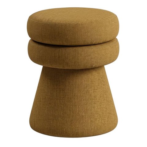 Puff Organico Cave 48x42 cm Base Giratoria Linho Color Trend Tca 219 Moll