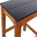 Ver imagem 5 de Banco Alto Áustria Madeira Maciça Assento Mdf Laqueado