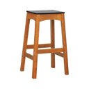 Ver imagem 1 de Banco Alto Áustria Madeira Maciça Assento Mdf Laqueado