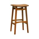 Ver imagem 1 de Banco Alto Confort Madeira Maciça Assento Anatômico Estofado Corano