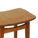 Ver imagem 5 de Banco Alto Confort Madeira Maciça Assento Anatômico Estofado Corano