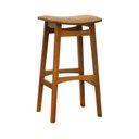 Ver imagem 1 de Banco Alto Confort Madeira Maciça Assento Anatômico Estofado Corano