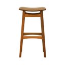 Ver imagem 3 de Banco Alto Confort Madeira Maciça Assento Anatômico Estofado Corano