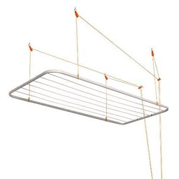 Varal de Teto 1.40m² Reforçado em Aço Branco Maxeb - 1