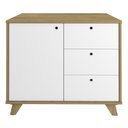 Ver imagem 6 de Balcão para Escritório 1 Porta 3 Gavetas 90cm Merano A06 Olmo/branco - Mpozenato