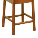 Ver imagem 5 de Banco Baixo Amber Madeira Maciça Assento Estofado Linho Impermeável