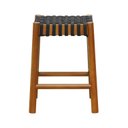 Ver imagem 3 de Banco Baixo Amber Madeira Maciça Trançado Corda