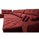 Ver imagem 5 de Sofá de Canto 4,80x2,36m Retrátil e Reclinável com Molas Cama inBox Platinum Esquerdo Suede