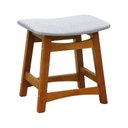 Ver imagem 1 de Banco Baixopuff Confort Madeira Maciça Assento Anatômico Estofado Linho Impermeável