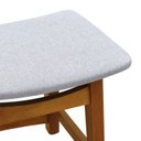 Ver imagem 5 de Banco Baixopuff Confort Madeira Maciça Assento Anatômico Estofado Linho Impermeável