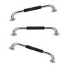 Barra de Apoio 60cm Inox Suporte Antiderrapante Kit 3 Unidades Banheiro Box Criança Idoso Gestante C - 1