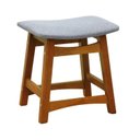 Ver imagem 1 de Banco Baixopuff Confort Madeira Maciça Assento Anatômico Estofado Linho Impermeável