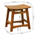 Ver imagem 2 de Banco Baixopuff Confort Madeira Maciça Assento Anatômico Estofado Madeira