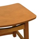 Ver imagem 5 de Banco Baixopuff Confort Madeira Maciça Assento Anatômico Estofado Madeira