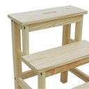 Ver imagem 6 de Banco Escada Madeira Maciça 60cm X 49cm X 43cm.