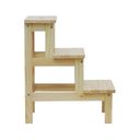 Ver imagem 5 de Banco Escada Madeira Maciça 60cm X 49cm X 43cm.